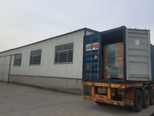 Corrugated production line shipment